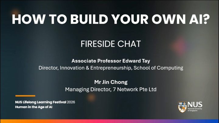 NUS SCALE panel — How to Build Your Own AI?